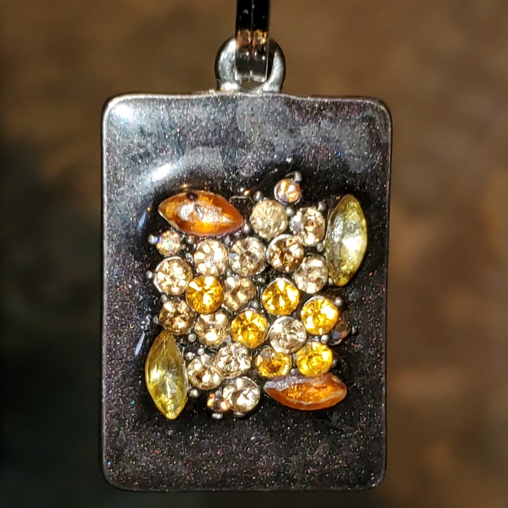 Elco Sterling and Crystal Keyring